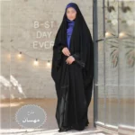 چادر مشکی عربی گلدوزی مهسان کد 12066 - Image 2