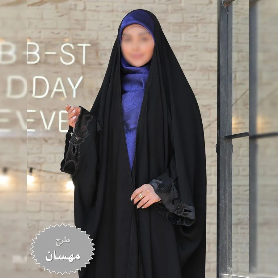 چادر-مشکی-عربی-گلدوزی-مهسان-کد-12066-6206-iVDap چادر مشکی عربی گلدوزی مهسان کد 12066 - Image 1