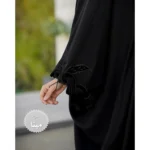 چادر مشکی عربی گلدوزی مینا کد 12034