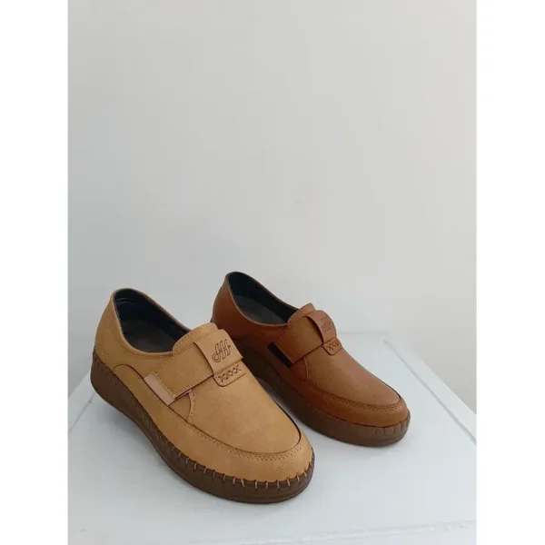 کفش زنانه طبی چرم استار خارپاشنه دار طرح (p shoes04) - تصویر 4