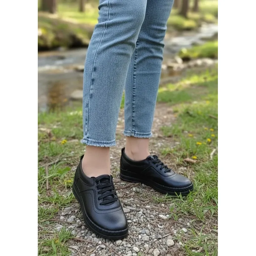 کفش-زنانه-طبی-چرم-طرح-p-shoes05-6986 کفش زنانه طبی چرم طرح (p shoes05) - تصویر 1