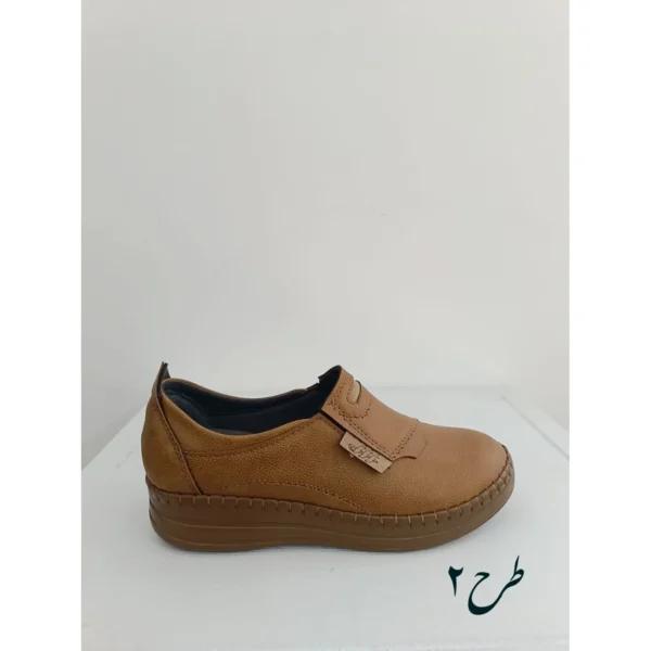 کفش طبی زنانه چرم آیدا طرح (p shoes 07) - تصویر 4