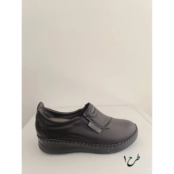 کفش طبی زنانه چرم آیدا طرح (p shoes 07) - تصویر 6