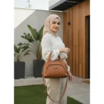 کیف دوشی زنانه 4 زیپ کار مشهد طرح (A bershka)