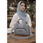 کیف دوشی زنانه 4 زیپ کار مشهد طرح (A bershka) - Image 3