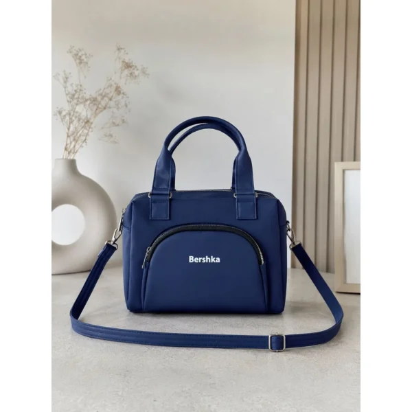 کیف دوشی زنانه 4 زیپ کار مشهد طرح (A bershka) - Image 19