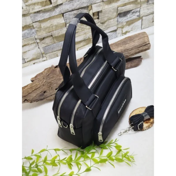 کیف دوشی زنانه 4 زیپ کار مشهد طرح (A bershka) - تصویر 13