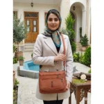 کیف دوشی زنانه 6 زیپ کار مشهد طرح (A 6zipper 01) - Image 17