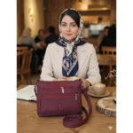 کیف دوشی زنانه 6 زیپ کار مشهد طرح (A 6zipper 01) - Image 19