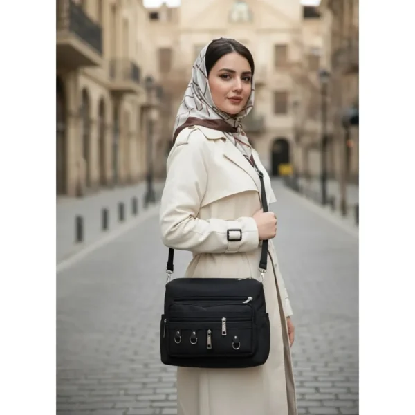 کیف دوشی زنانه 9 جیب کار مشهد طرح (A 9pocket01) - Image 3