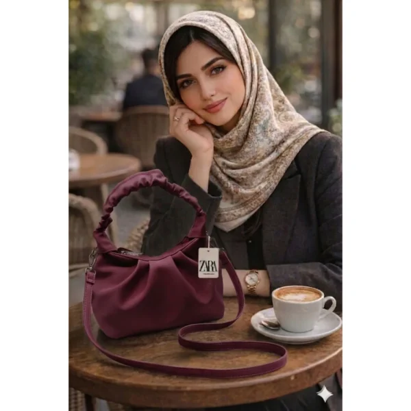 کیف زنانه دسته چروک کار مشهد طرح (A wrinkles01) - Image 22