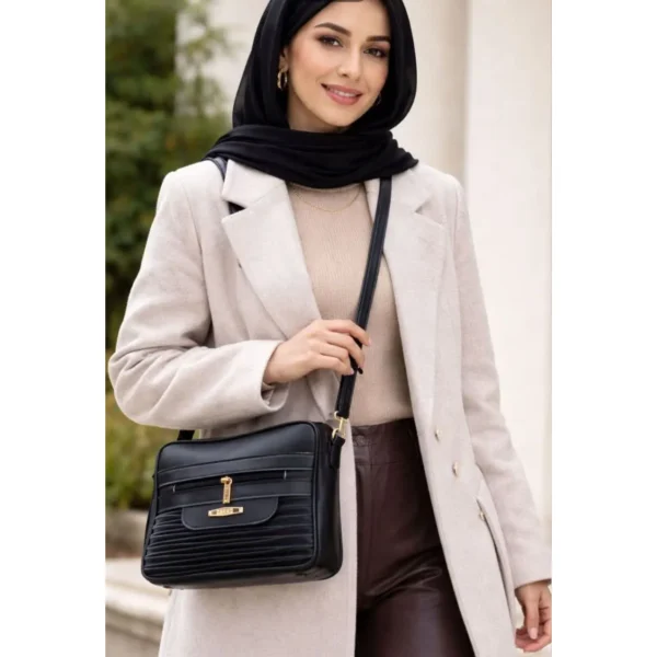 کیف زنانه دوشی دوزیپ کار مشهد طرح (A 2zip01) - تصویر 6