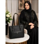 کیف زنانه گلدوزی 2 سگک کار مشهد طرح (A embroidery 01) - Image 7