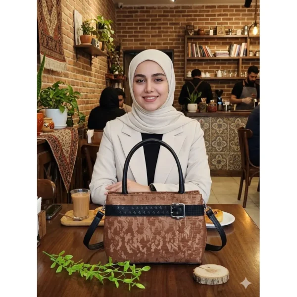 کیف مجلسی زنانه سگک دار کار مشهد طرح (A buckle 01) - Image 4