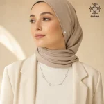 گردن بند ونکلیف پنج گل ریز صورتی کد 509428008 - Image 3