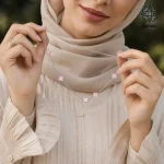 گردن بند ونکلیف پنج گل ریز صورتی کد 509428008 - Image 4