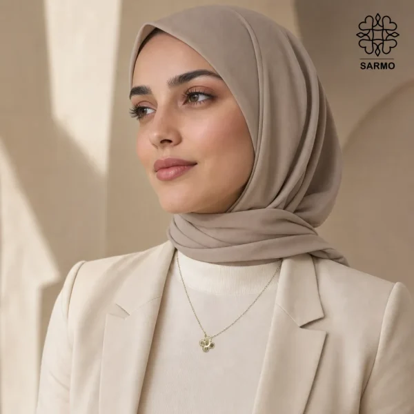 گردنبند ونکلیف تک گل طلایی استیل کد 509428062 - Image 3
