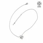 گردنبند استیل ونکلیف تک گل نقره ای کد 509428063 - Image 2