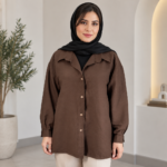 شومیز شبنم قهوه ای