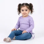 بلوز دخترانه طرح راه راه کبریتی