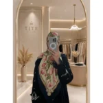 روسری ابریشم توییل لاله