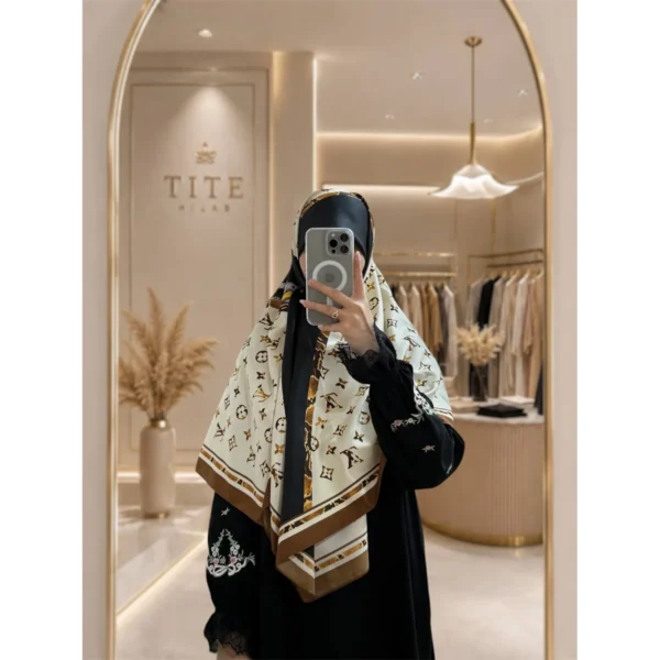 روسری ابریشم توییل ال وی - تصویر 2