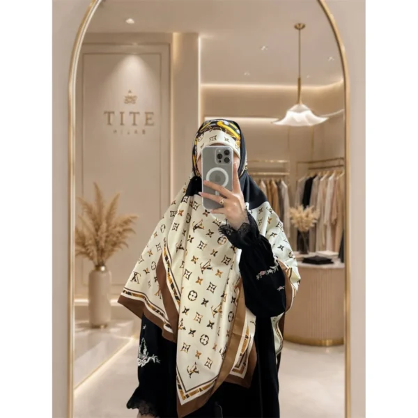 روسری ابریشم توییل ال وی - تصویر 3