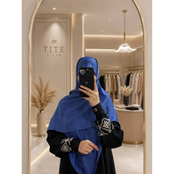 روسری ابریشم تک رنگ - تصویر 13