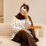 شومیز تابستونه لنین خارجی نارنج - تصویر 5