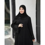 عبا اماراتی اپلیکه‌دوزی | پارچه لاوینا درجه یک - تصویر 3