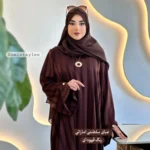 عبای سلطنتی اماراتی پارچه ابریشم وارداتی - تصویر 2