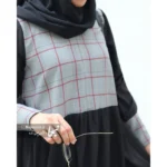 مانتو عبایی دانشجویی کرپ آناهیتا مدل مهر - تصویر 5