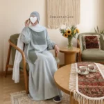پیراهن لینن خارجی شیکِ ساحِل - تصویر 3
