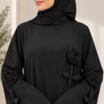 عبا ژاکلین رزا مشکی مشکی - تصویر 3