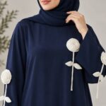 عبا ژاکلین رزا سرمه ای - تصویر 2