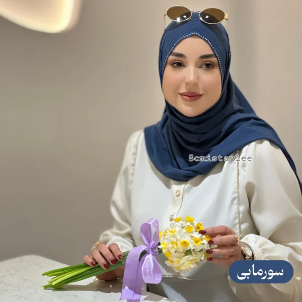 شال کشی کریشه طیف آبی - تصویر 12