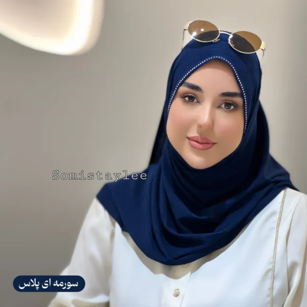 شال کشی کریشه طیف آبی - تصویر 13