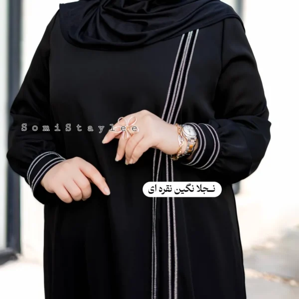عبای نجلا (جنس کرپ عبایی درجه 1) - تصویر 10